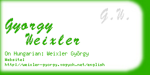 gyorgy weixler business card