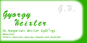 gyorgy weixler business card